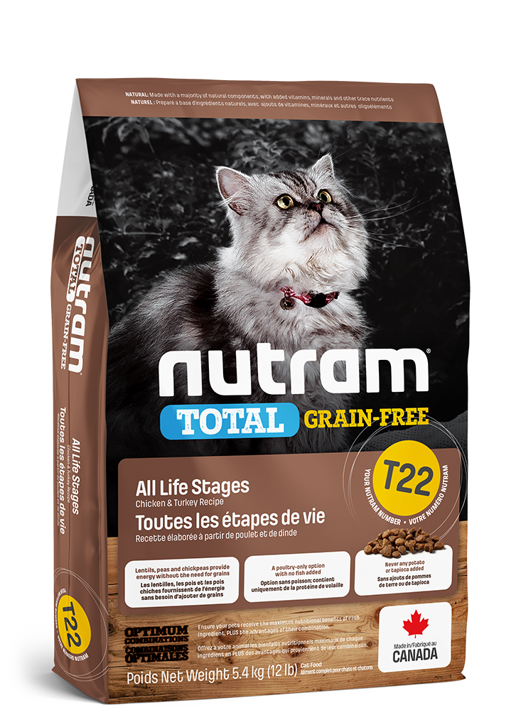 Nutram for Cats - T22 Grain-Free Chicken & Turkey 2.5lbs (special order)