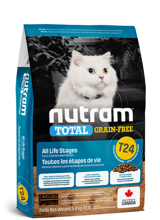 Nutram for Cats - T24 Grain-Free Trout & Salmon 2.5lbs (special order)